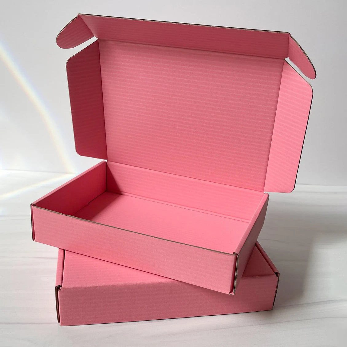 Fancy Packaging Die Cut Tuck in Folding Corrugated Cardboard Kraft Paper Gift Box
