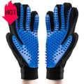 Efficient Five Finger Design Glove Gentle Deshedding Pet Grooming Brush for Long & Short Fur Cats & Dogs Made of Plastic
