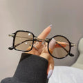 Asymmetrical Sunglasses Women Men Brand Designer Retro Creative Sun Glasses Decorative Personalized Shades Round Square Eyewear