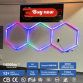 Custom Gaming Room Light Diy Hexagonal Rgb Lamp Honeycomb Linear Light Led