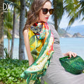 100% Mulberry Extra Large Silk Pashmina Scarf Shawls and Wraps for Women Evening Dress Summer Travel Floral Blanket