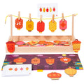 Fun Hanging Lanterns Wooden Toys for Babies Interactive Shape Classification Color Recognition Kindergarten Puzzle Wooden Toys