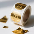 Custom Printing Oilproof Spot UV Gloss Gold Foil Matte Bopp Labels Rolls for Brand Packaging