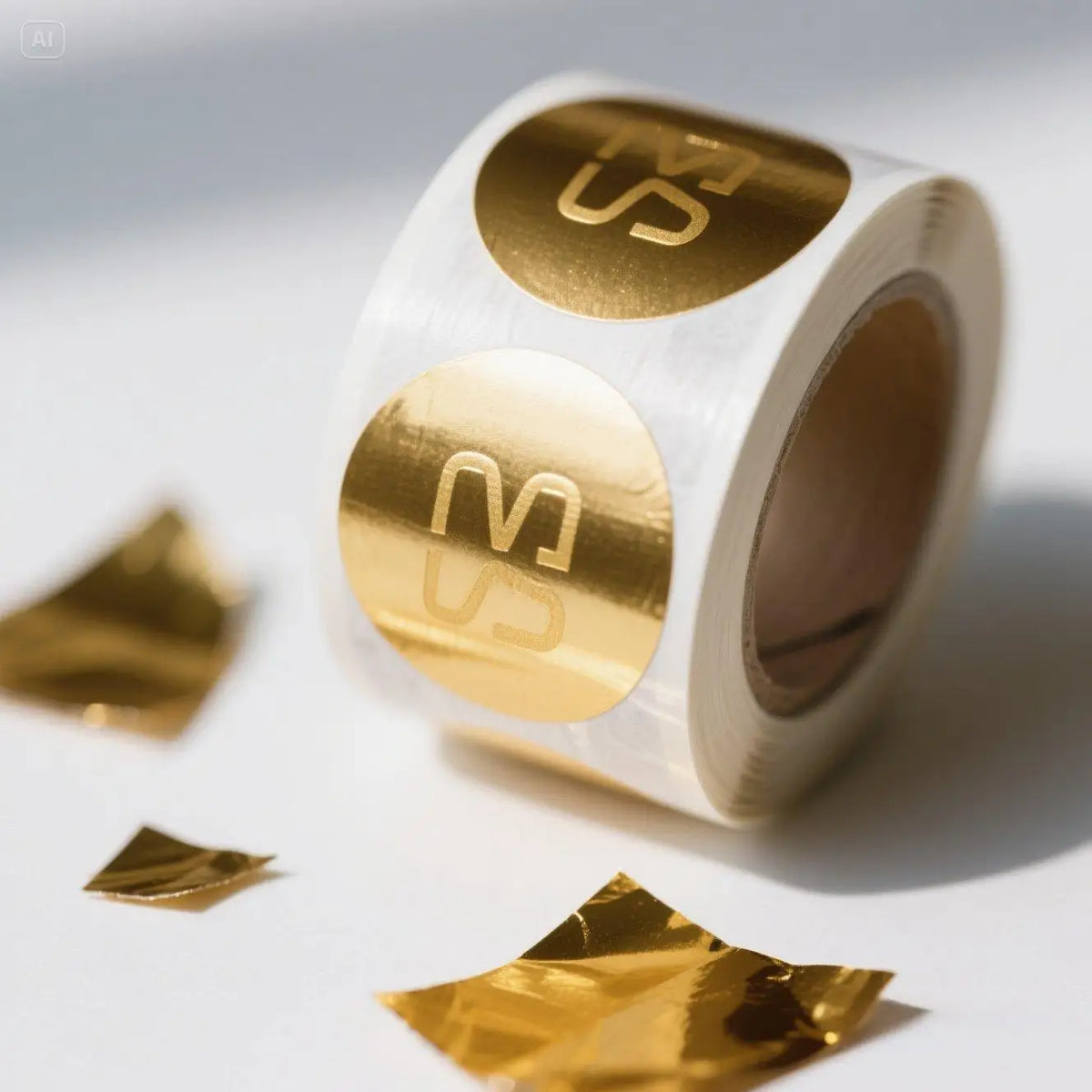 Custom Printing Oilproof Spot UV Gloss Gold Foil Matte Bopp Labels Rolls for Brand Packaging