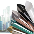 Self-Adhesive One-Way Mirror Window Tint 60 CM Home Privacy Glass Film Sticker Silver Grey Blue Decorative Building Window Film