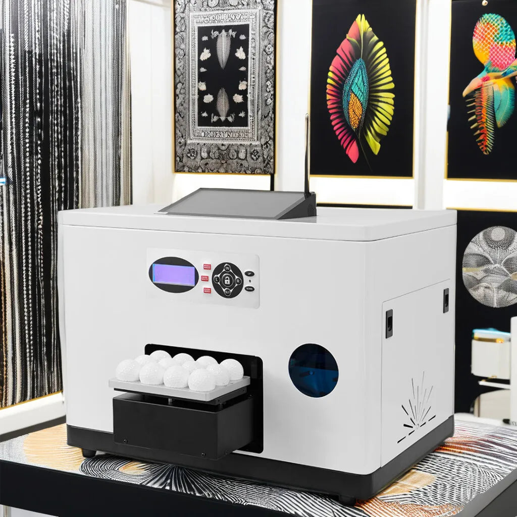 Give Away Mini PC FCC CE RoHS Certified Printer Custom Printing Machine Epson F1080  UV Golf Ball Printer
