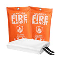 2 Pack 40\"x40\" Fiberglass Fire Blanket Emergency Home & Kitchen Use Heat Resistant