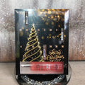 Custom 24-Day Christmas Perfume Advent Calendar Box with Embossed Finish Custom Design Cardboard for Cosmetic Gift Packaging