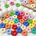 DIY Colorful Acrylic Beads Colorful Flower Beads Rainbow Sun Flower Beads for Jewelry Making