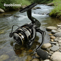[Germany Stock] Rooblinos NX Spinning Reel 5.2:1 Gear Ratio Left-handed Lure Nylon Dual Speed System