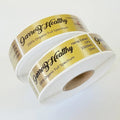 Wholesale Printing Label Self Adhesive Custom Adhesive Gold Foil Stickers
