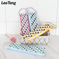 LaoTang Double Side Scrubbing Strap Delicate Exfoliating Towel Scrubber for Back Shower Bath Body Brush for Use in Shower