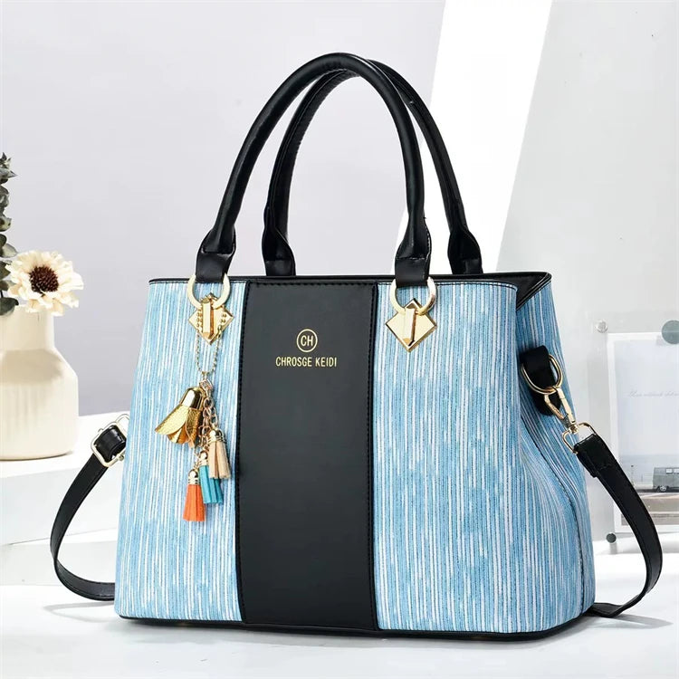 Famous Brands Office Girl Cheap Women Pu Leather Bags Designer Ladies Handbags