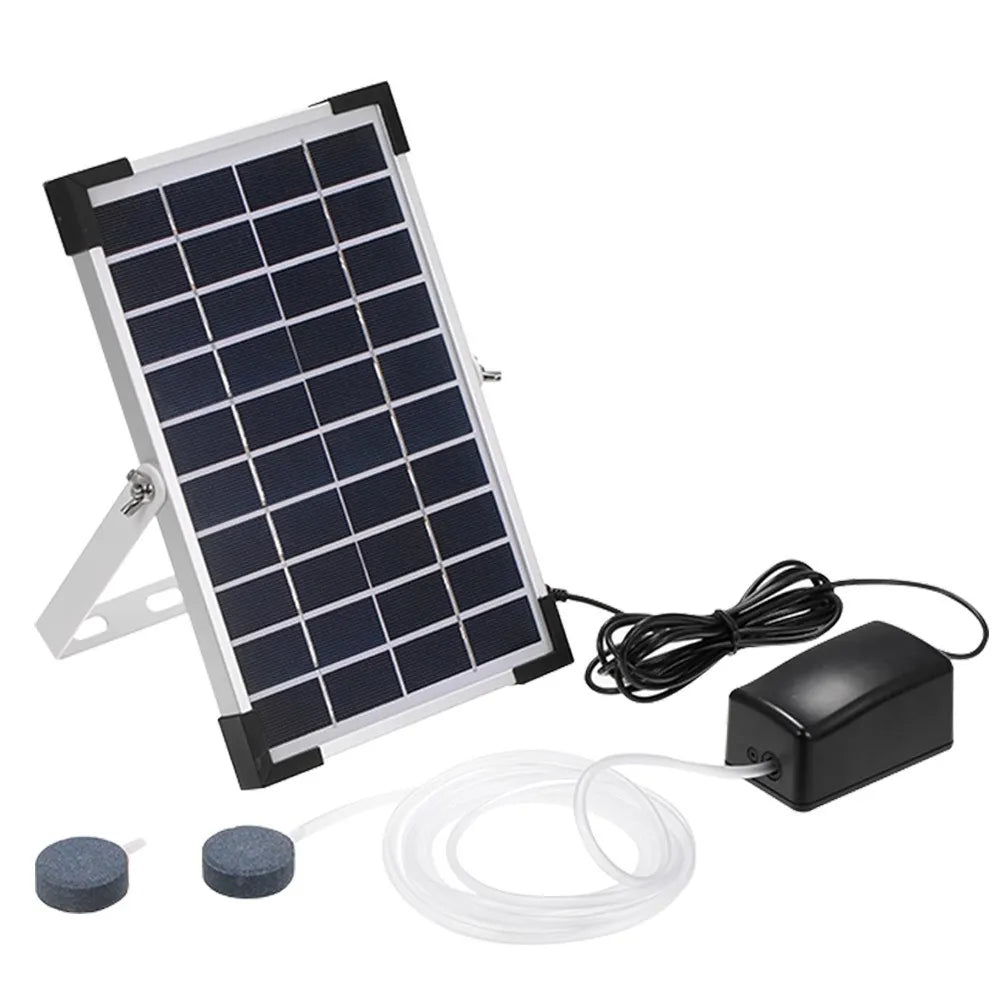Solar Air Pump for Aquarium Mini Fishing Pond Battery Operated Air Pump Submersible with Battery for Fish Pond Fish Tank