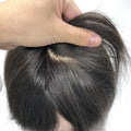 LLBeauty Remy Human Hair Natural Brown Hair Length Front Hand Tied Front Silk Wig Hot Sale