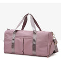 Custom Logo Fashion Zipper Foldable Waterproof Tote Duffel Bag for Night Weekend Gym Sports Travel for Unisex Women Men Girls