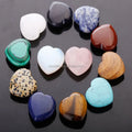 HZ Natural Red Agate Heart Crystal Furong Crystal Semi Precious Stone Crystal Handicraft Raw Stone Polishing Handlebars Ornaments