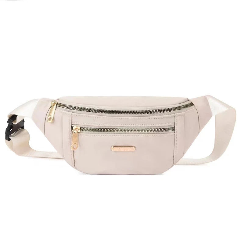 New Style Unisex Versatile Crossbody Bag Korean Version Casual Oxford Fabric Shoulder Bag Multi Layer Change Mobile Waistpack