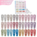 Vendeeni OEM 2025 Crystal Bulb Crystal Cat Eye Gel Nail Polish 15ML Magnetic Gel Soak Off  Reflective Cat Eye UV Gel Nail Polish
