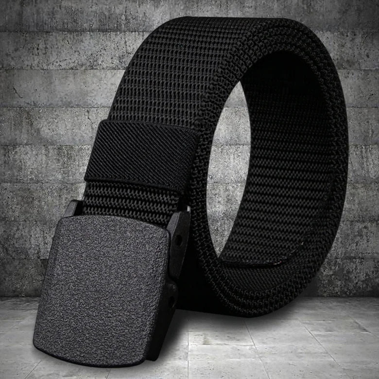 Men's Outdoor Sports Fashion Nylon Belt Fashion Student Canvas Decorative Belt