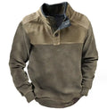 Long Sleeve Outdoor Clothing Oversized Mens Gym Custom Stand Neck Hoodies Vintage Cotton Sweatshirts for Men