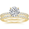 Mesmerizing Silver Jewelry Ribbons Twist Around Bands Pave CZ This Unique Matched Ring Set