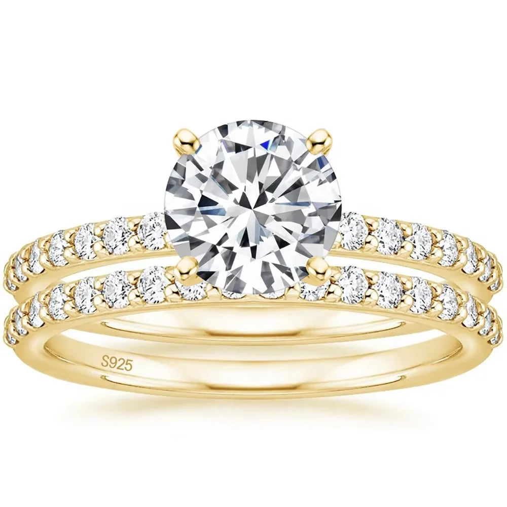 Mesmerizing Silver Jewelry Ribbons Twist Around Bands Pave CZ This Unique Matched Ring Set