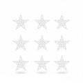 Cute Custom  Star Rhinestones Transfer  Heat Transfer Motif Star  Iron on Hot Fix Heat Transfer Applique Patch Diamante Design