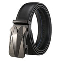 LQbelt Factory Men's Leather Belt Ratchet Cowhide Automatic Buckle Belts for Male Wholesale Stock