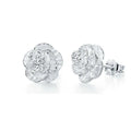 925 Sterling Silver Earring Rose Earring Earring Wholesale Women's Korean Jewelry Sterling Silver