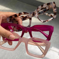 Transparent  Unisex Square Optical Eyeglasses Anti Blue Light  Eyewear  Fashion Oversized Vintage Optical Glasses Frame