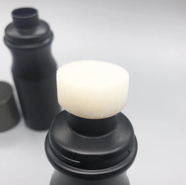 250ml Sponge Hair Brush Applicator Shoe Polish Empty Plastic Bottle for Sale