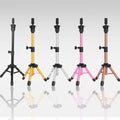 Durable Mini Wig Stand Tripod Adjustable Height Canvas Mannequin Training Head Stand Holder Table Tripod for Wigs Making Display