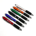 High Quality Custom LED Light-Up Touch 1.0mm Plastic Body Sports Ballpoint Pen Promotional Laser Logo Goodstar Blue/Black Ink