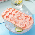Heart sharp Ice Long Large Ice Cube Tray Ball Maker Diamond Rose Circle butterfly Big Thin Round Silicone Mold Ice Cube Tray