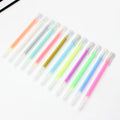 Gel Ink Pen for Artists Dark Papers Highlight Drawing Fine Tip Gold Silver White Gel Pens Highlight Sketching Pens (White)
