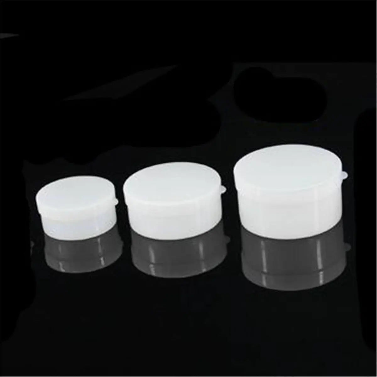 10/20/30g Plastic Empty White Skin Care Cosmetic Sample Lip Scrub Container Jars Pot Small Mini Box
