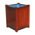 Hot Selling Outdoor Street Furniture Wood Large Planters Box Outside Garden Rectangular Vertical Flower Pots Out Door Plant Pot