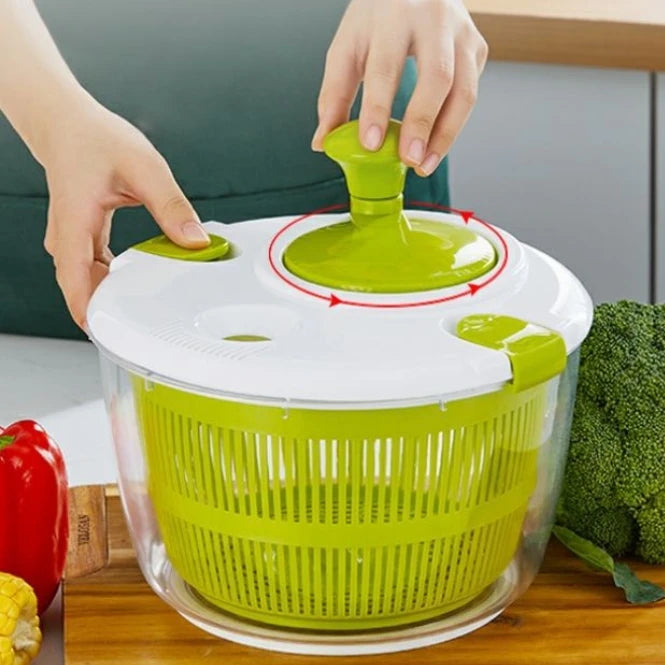 Hot Sell Salad Spinner for Home Kitchen Quick Vegetables Dryer Drain Lettuce and Vegetable
