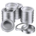 Cheap 4oz Metal Round Cans Empty Clear Top Silver Candles Candies Gifts Storage Small Round Tin Box