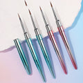 Professional Kolinsky Hair Metal Handle Nail Brush Salon Using Art Nails Design Brush Extension Tool