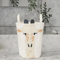 Large Cotton Linen Storage Baskets Convenient Collapsible Home Organizer Containers for Kids Toys and Baby Laundry