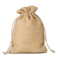 Wholesale Personalized Natural Burlap Jewelry Bag Jute Small Gift Packing Drawstring Pouches 8*10cm