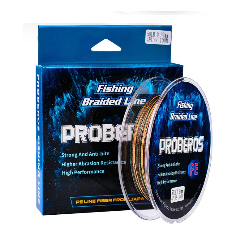 WEIHE 4braided 100m Fishing Line 2colors 10-100LB Strong Fishing Wire