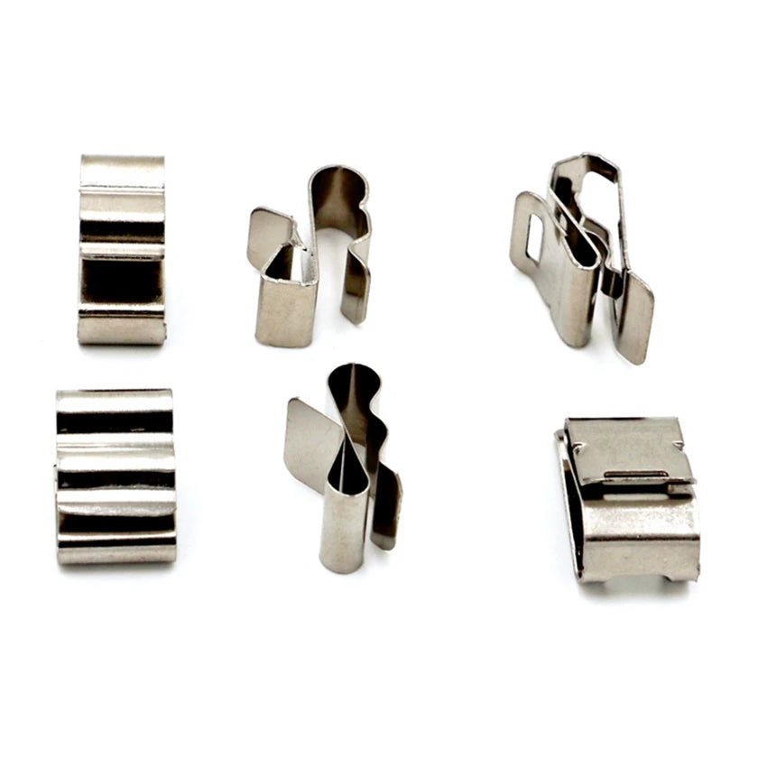 Special Design Widely Used Natural Silver Stainless Steel  Solar Cable Clamp