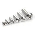 M2 M2.5 M3 M3.5 M4 M5 M6 304 316L Stainless Steel A2 Full Thread Phillips Pan Head Machine Screws