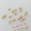 Hot Sale 14K Gold Filled Faceted Jewelry Beads Different Size for Choice Golden 1592587