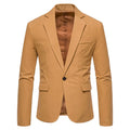 2023 New European and American Men's Suede Single Button Suit Men's Wedding Dress Suit Jacket