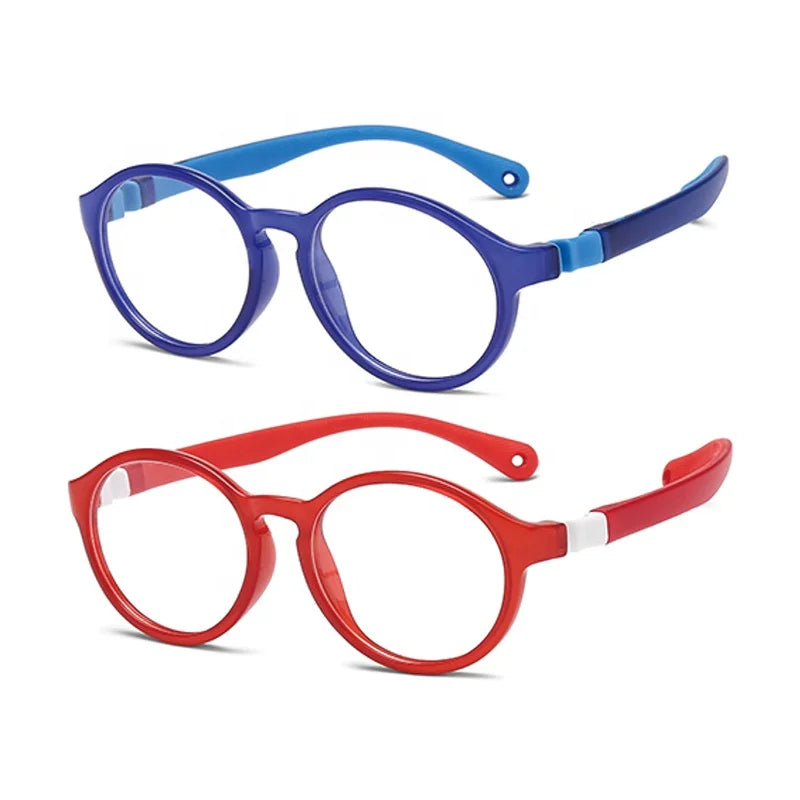 TR90 Combined Silicone Elastic Fast Delivery Adjustable Strap Custom Logo Kids Sport Glasses Flexible Middle Size Optical Frame