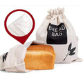 Custom Logo Printed French Bread Storage Bags Eco-Friendly Reusable Organic Cotton Linen with Plastic Lining Recyclable/Durable